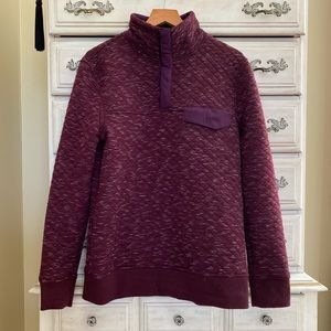 Vici Burgundy Quilted Sweater